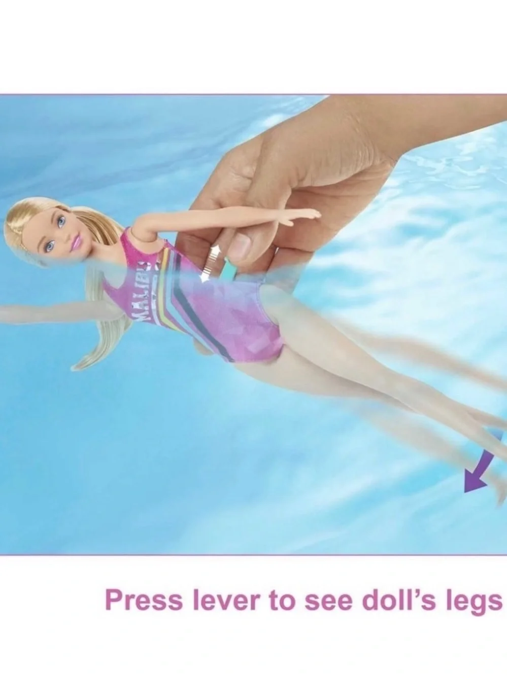Barbie Malibu Swim Doll Playset Puppy Pool Float Accessories NWT